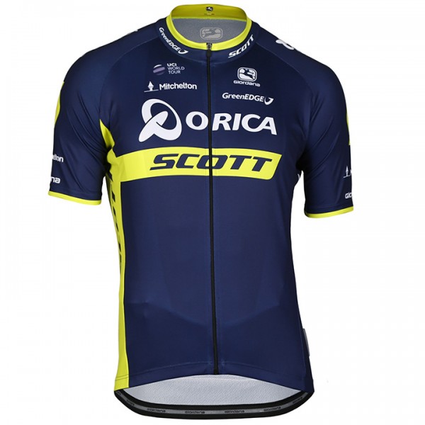 2017 Orica Scott Radtrikot Kurzarm Radtrikot De
