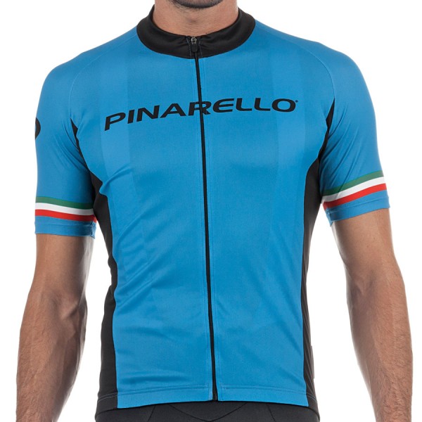 2017 Pinarello Strada Radtrikot Kurzarm-Sky Blau Italia Radtrikot De