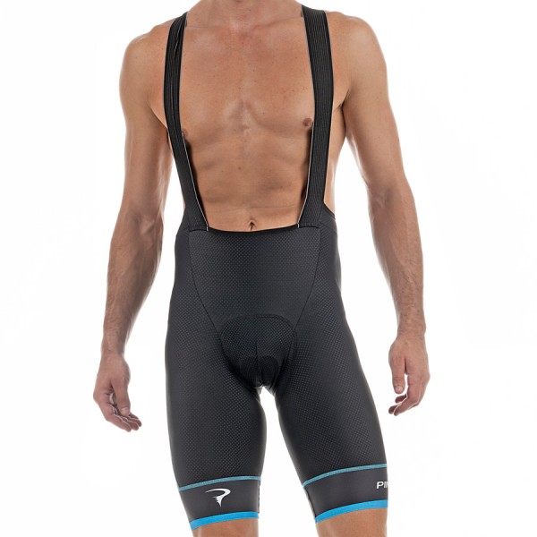 2017 Pinarello Tour Kurz Trägerhose-Schwarz Sky Blau Radtrikot De