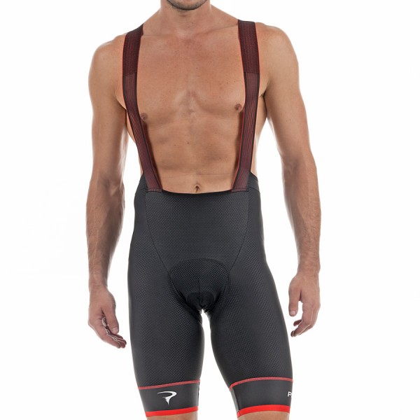 2017 Pinarello Tour Kurz Trägerhose-Schwarz Rot Radtrikot De