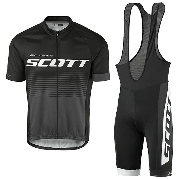 2017 Scott Rc Schwarz Grau Fahrradbekleidung Satz Radtrikot Kurzarm+Kurz Trägerhose Radtrikot De 2017 Scott Rc Schwarz Grau Fahrradbekleidung Satz Radtrikot Kurzarm+Kurz Trägerhose Radtrikot De