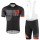 2017 Scott Schwarz Rot Fahrradbekleidung Satz Radtrikot Kurzarm+Kurz Trägerhose Radtrikot De