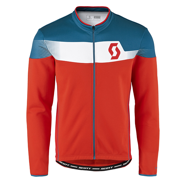 2017 Scott Rc Blau Rot Radtrikot Langarm Radtrikot De