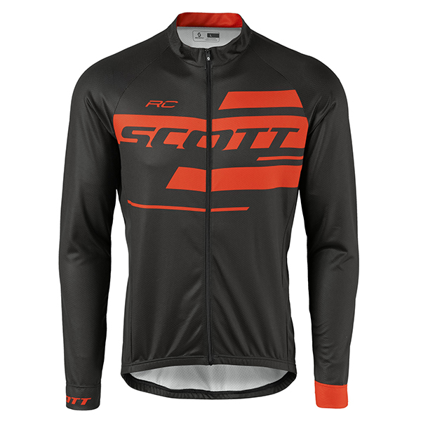 2017 Scott Rc Schwarz-Rot Radtrikot Langarm Radtrikot De