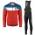 2017 Scott Rc Blau Rot Fahrradbekleidung Satz Radtrikot Langarm+Lang Trägerhose Radtrikot De