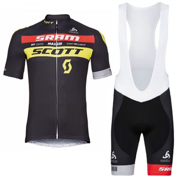 2017 Scott Odlo Fahrradbekleidung Satz Radtrikot Kurzarm+Kurz Trägerhose Radtrikot De