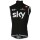 2017 Sky Pro ärmelloses Trikot Schwarz Radtrikot De