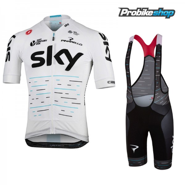 Sky Team Tour De France Set 2017 Fahrradbekleidung Satz Radtrikot Kurzarm+Kurz Trägerhose Schwarz Radtrikot De Sky Team Tour De France Set 2017 Fahrradbekleidung Satz Radtrikot Kurzarm+Kurz Trägerhose Schwarz Radtrikot De