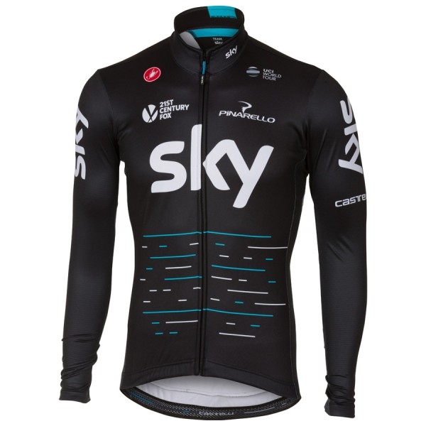 Sky Pro 2017 Radtrikot Langarm Schwarz Radtrikot De