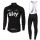 Sky Pro Schwarz 2017 Gabba Fahrradbekleidung Satz Radtrikot Langarm+Lang Trägerhose Radtrikot De