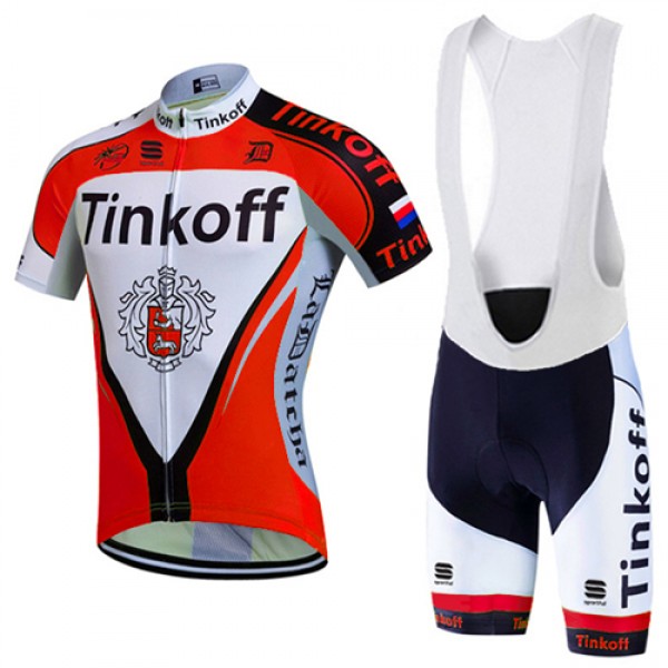 2017 Tinkoff Rot Fahrradbekleidung Satz Radtrikot Kurzarm+Kurz Trägerhose Radtrikot De