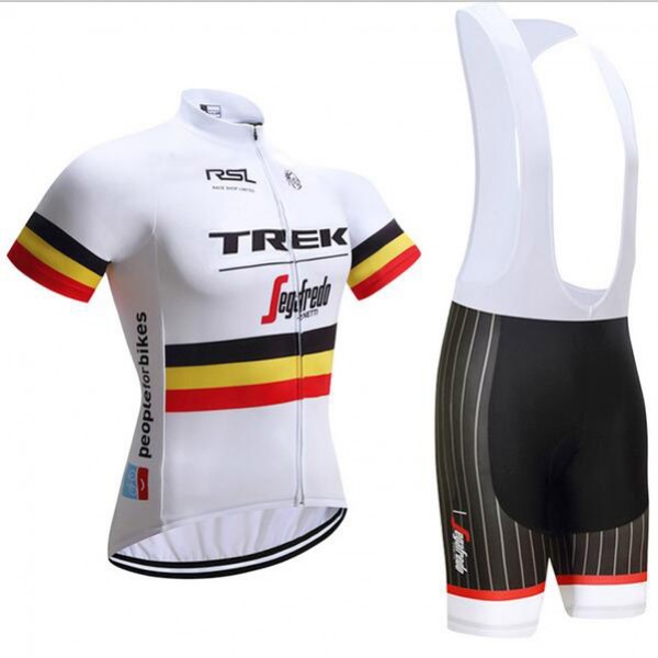 Trek Segafredo 2017 Fahrradbekleidung Satz Radtrikot Kurzarm+Kurz Trägerhose Weiß Radtrikot De