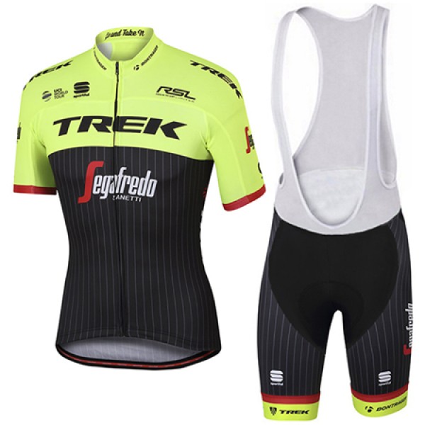 Trek Segafredo Pro 2017 Gelb Fahrradbekleidung Satz Radtrikot Kurzarm+Kurz Trägerhose Radtrikot De