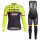Trek Segafredo 2017 Fahrradbekleidung Satz Radtrikot Langarm+Lang Trägerhose Gelb Radtrikot De