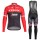 Trek Segafredo 2017 Fahrradbekleidung Satz Radtrikot Langarm+Lang Trägerhose Rot Radtrikot De
