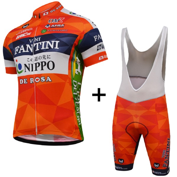 2017 Vini Fantini Nippo Pro Team Fahrradbekleidung Satz Radtrikot Kurzarm+Kurz Trägerhose Radtrikot De