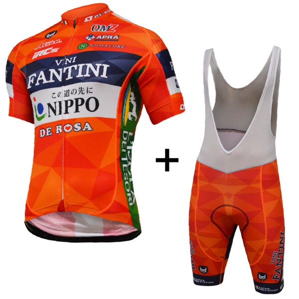 2017 Vini Fantini Nippo Race Fahrradbekleidung Satz Radtrikot Kurzarm+Kurz Trägerhose Radtrikot De