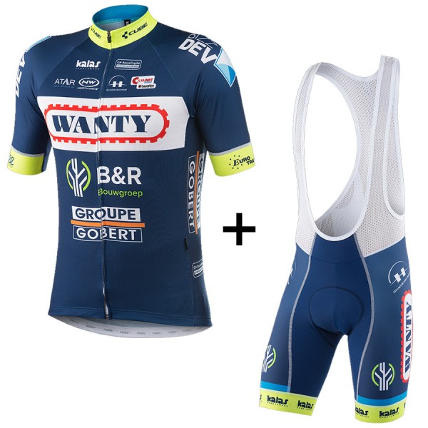 2017 Wanty Groupe Gobert Fahrradbekleidung Satz Radtrikot Kurzarm+Kurz Trägerhose Radtrikot De 2017 Wanty Groupe Gobert Fahrradbekleidung Satz Radtrikot Kurzarm+Kurz Trägerhose Radtrikot De