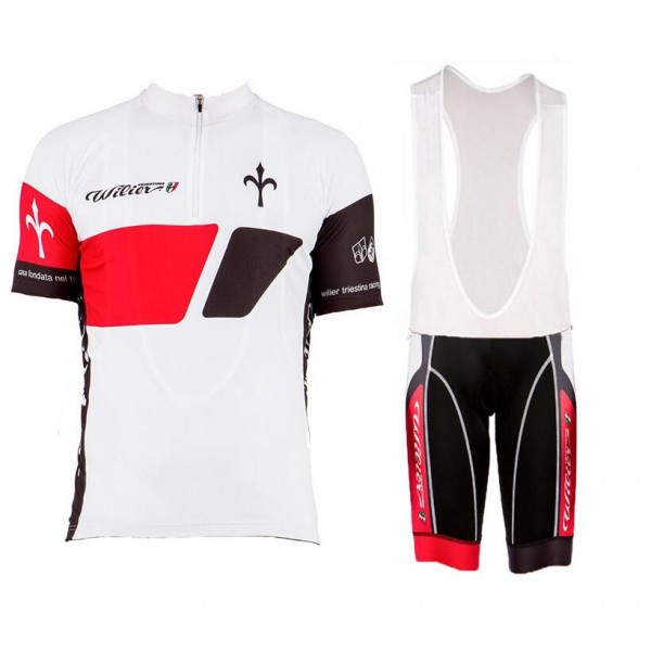 Wilier 2017 Pro Team Weiß Fahrradbekleidung Satz Radtrikot Kurzarm+Kurz Trägerhose Radtrikot De